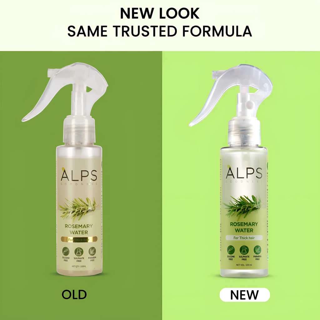 Alps Goodness Rosemary Water (100ml) Under 179 | Rosemary water for hair care | Hair Spray for Regrowth | Hair Growth Expert | Stops Hair Fall | Foorship