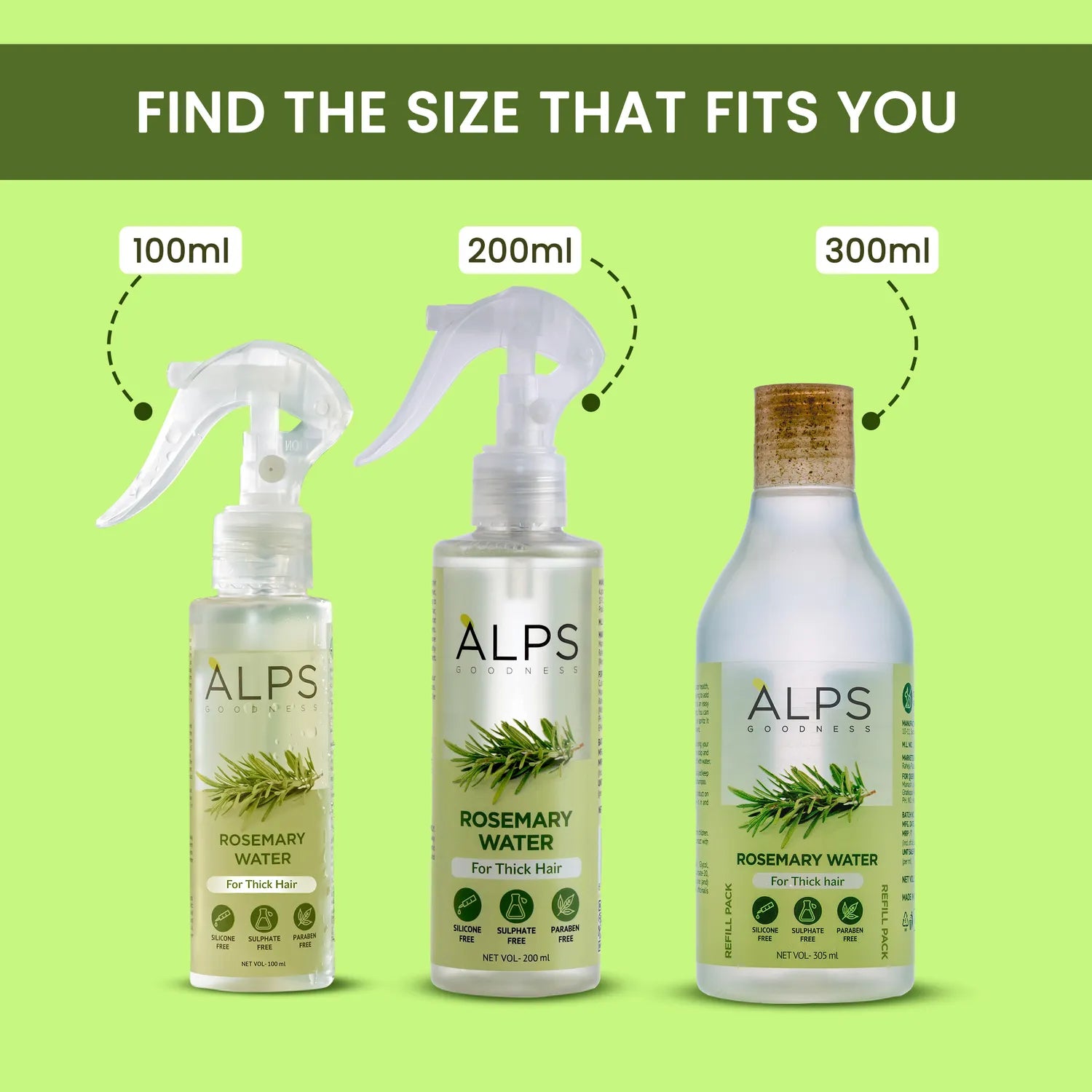 Alps Goodness Rosemary Water- Hair Spray